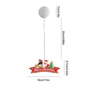 Special Shape Diamond Art Hanging Lamp Diamond Art Handmade Craft (Christmas 6)