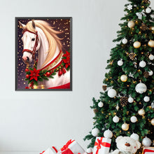 Load image into Gallery viewer, Christmas White Horse 30*40CM(Canvas) Full Round Drill Diamond Painting
