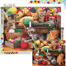 Load image into Gallery viewer, Cat 50*40CM(Canvas) Full Square Drill Diamond Painting
