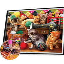 Load image into Gallery viewer, Cat 50*40CM(Canvas) Full Square Drill Diamond Painting
