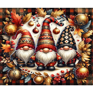 Gnome 50*60CM(Canvas) Full Round Drill Diamond Painting