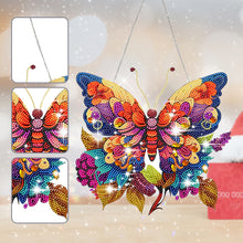 Load image into Gallery viewer, Acrylic Gorgeous Butterfly Single-Sided Diamond Painting Hanging Pendant (4)
