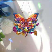 Load image into Gallery viewer, Acrylic Gorgeous Butterfly Single-Sided Diamond Painting Hanging Pendant (4)
