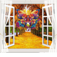 Load image into Gallery viewer, Acrylic Gorgeous Butterfly Single-Sided Diamond Painting Hanging Pendant (4)
