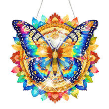 Load image into Gallery viewer, Acrylic Gorgeous Butterfly Single-Sided Diamond Painting Hanging Pendant (5)
