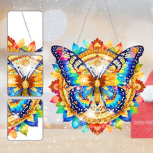 Load image into Gallery viewer, Acrylic Gorgeous Butterfly Single-Sided Diamond Painting Hanging Pendant (5)
