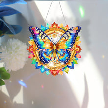 Load image into Gallery viewer, Acrylic Gorgeous Butterfly Single-Sided Diamond Painting Hanging Pendant (5)
