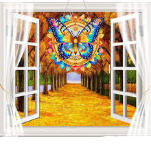 Load image into Gallery viewer, Acrylic Gorgeous Butterfly Single-Sided Diamond Painting Hanging Pendant (5)
