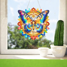 Load image into Gallery viewer, Acrylic Gorgeous Butterfly Single-Sided Diamond Painting Hanging Pendant (5)
