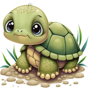 Huancan - Turtle - 40*40CM 11CT 3 Stamped Cross Stitch