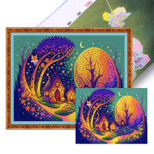 Load image into Gallery viewer, Huancan - Fox Cottage - 60*50CM 11CT 3 Stamped Cross Stitch
