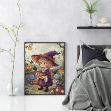 Load image into Gallery viewer, Huancan - Little Witch - 40*55CM 11CT 3 Stamped Cross Stitch
