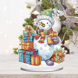 Diamond Painting Desktop Ornaments Kit for Office Desktop Decor(Gift Snowman 5)