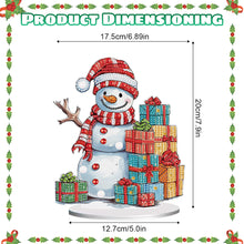 Load image into Gallery viewer, Diamond Painting Desktop Ornaments Kit for Office Desktop Decor(Gift Snowman 9)

