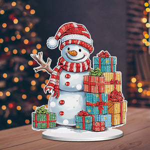 Diamond Painting Desktop Ornaments Kit for Office Desktop Decor(Gift Snowman 9)