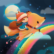 Load image into Gallery viewer, Fox And Girl 40*40CM(Canvas) Full Round Drill Diamond Painting
