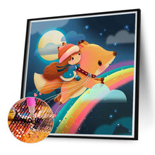 Load image into Gallery viewer, Fox And Girl 40*40CM(Canvas) Full Round Drill Diamond Painting
