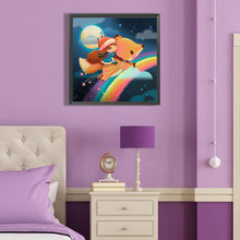 Load image into Gallery viewer, Fox And Girl 40*40CM(Canvas) Full Round Drill Diamond Painting
