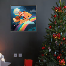 Load image into Gallery viewer, Fox And Girl 40*40CM(Canvas) Full Round Drill Diamond Painting

