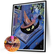 Load image into Gallery viewer, Black Cat 40*50CM(Canvas) Full Round Drill Diamond Painting
