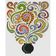 Load image into Gallery viewer, Joy Sunday - Halloween In A Bottle - 35*43CM 14CT 2 Stamped Cross Stitch
