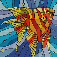 Load image into Gallery viewer, Joy Sunday - Butterflyfish - 40*40CM 14CT 2 Stamped Cross Stitch
