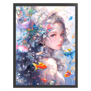 Yishu - Dream Girl - 50*65CM 11CT 3 Stamped Cross Stitch
