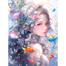 Load image into Gallery viewer, Yishu - Dream Girl - 50*65CM 11CT 3 Stamped Cross Stitch
