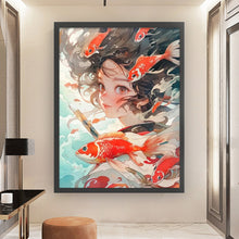 Load image into Gallery viewer, Yishu - Dream Girl - 50*65CM 11CT 3 Stamped Cross Stitch
