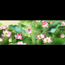 Load image into Gallery viewer, Mona Lisa Brand - Red Lotus In The Sunlight - 200*75CM 11CT 3 Stamped Cross Stitch
