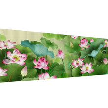 Load image into Gallery viewer, Mona Lisa Brand - Red Lotus In The Sunlight - 200*75CM 11CT 3 Stamped Cross Stitch
