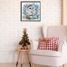 Load image into Gallery viewer, Winter Owl 30*30CM(Canvas) Partial Special Shaped Drill Diamond Painting

