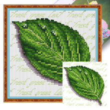 Load image into Gallery viewer, Joy Sunday - Leaves - 20*20CM 11CT 3 Stamped Cross Stitch
