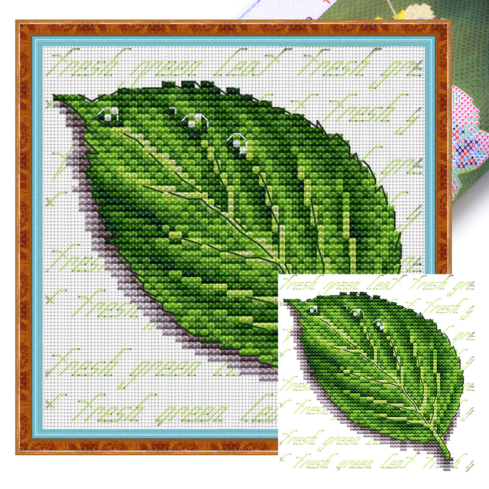 Joy Sunday - Leaves - 20*20CM 11CT 3 Stamped Cross Stitch
