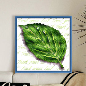Joy Sunday - Leaves - 20*20CM 11CT 3 Stamped Cross Stitch