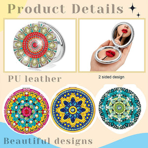 Double Sided Special Shape Diamond Painting Mirror Kit Gift for Women Girls (3)