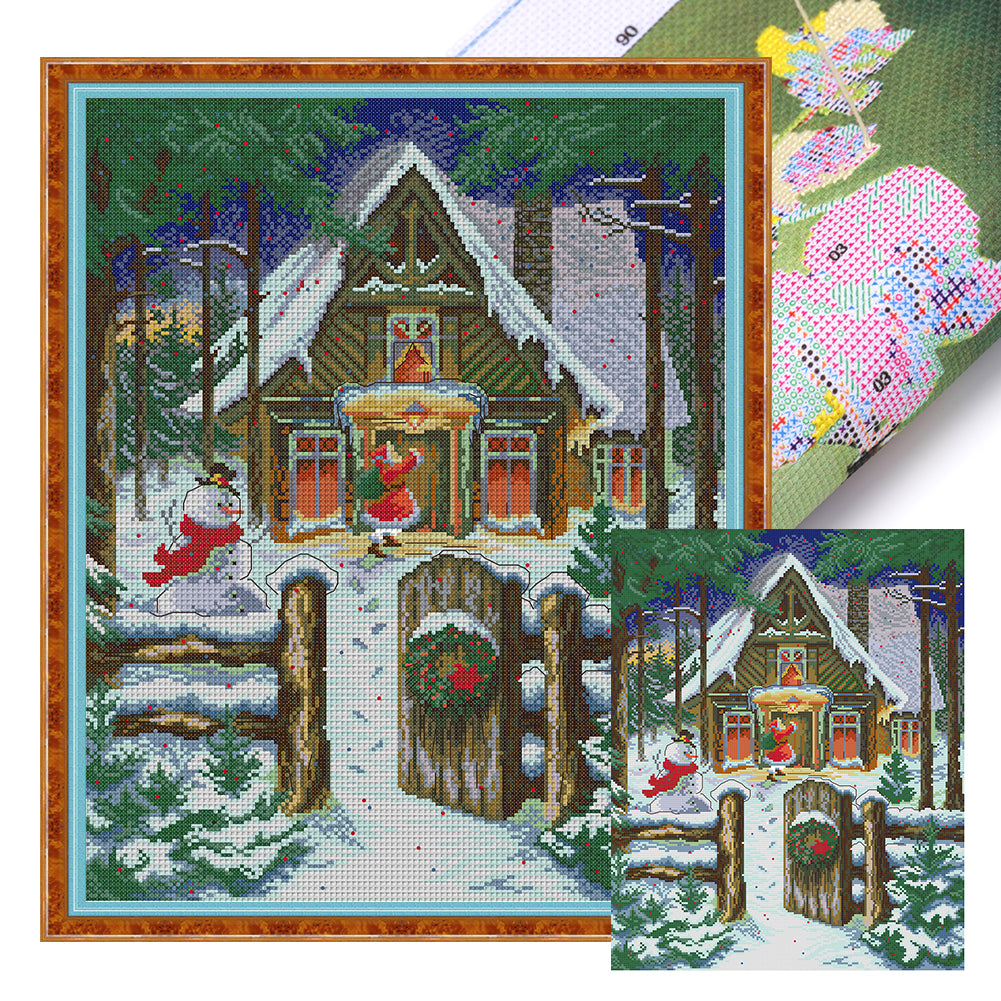 Joy Sunday - Santa Claus Arrives - 38*48CM 14CT 2 Stamped Cross Stitch