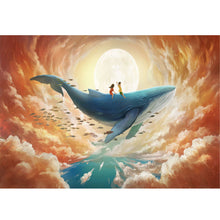 Load image into Gallery viewer, Mona Lisa Silk Brand - Big Fish And Begonia - 65*50CM 11CT 3 Stamped Cross Stitch
