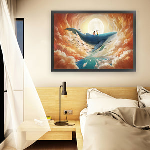 Mona Lisa Silk Brand - Big Fish And Begonia - 65*50CM 11CT 3 Stamped Cross Stitch