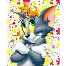 Load image into Gallery viewer, Tom And Jerry 40*50CM(Canvas) Full Round Drill Diamond Painting
