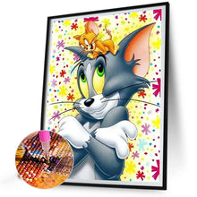 Load image into Gallery viewer, Tom And Jerry 40*50CM(Canvas) Full Round Drill Diamond Painting

