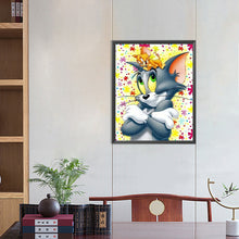 Load image into Gallery viewer, Tom And Jerry 40*50CM(Canvas) Full Round Drill Diamond Painting
