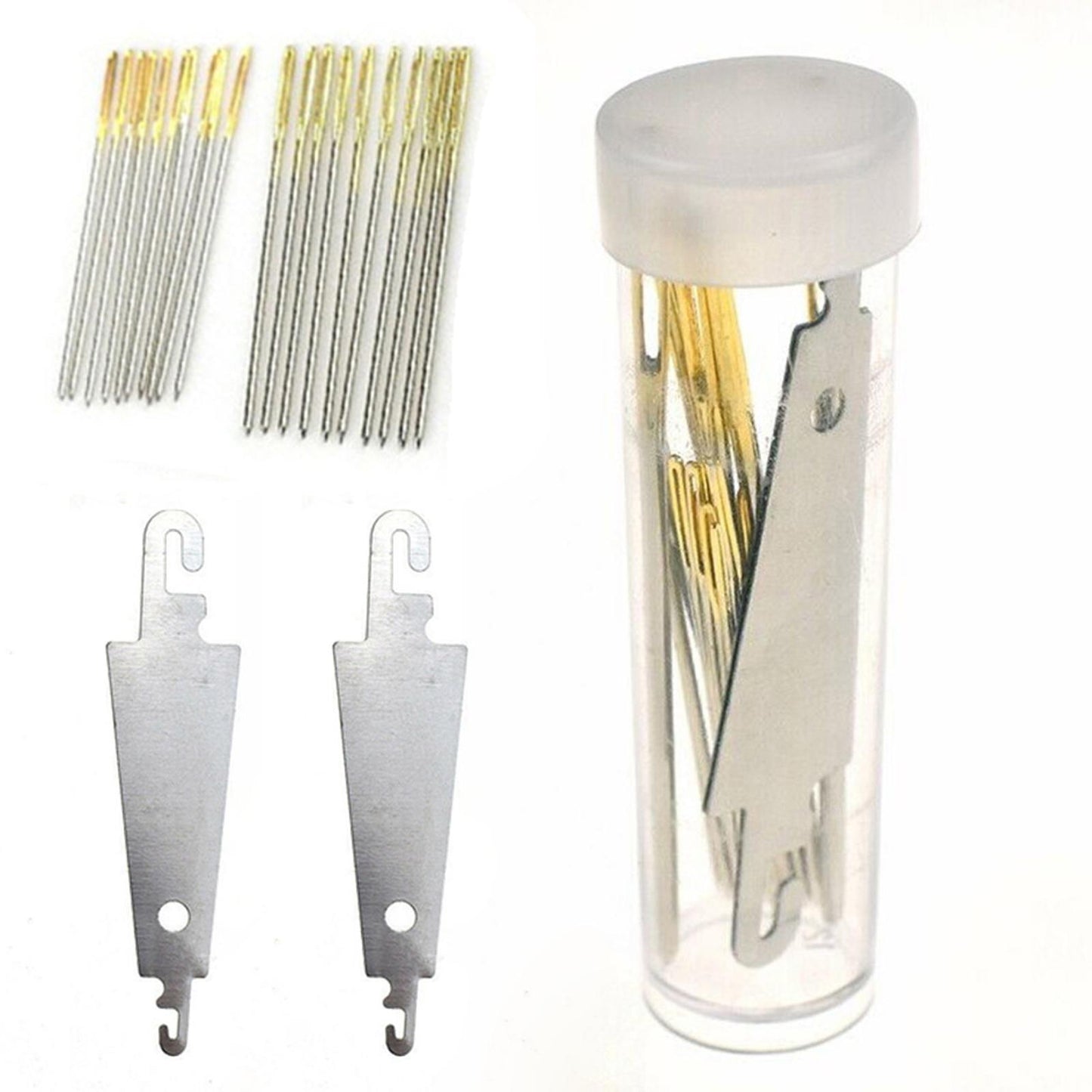 20 PCS Sewing Needles 24/26 Embroidery Needles Kit Large Eye for Cross Stitching