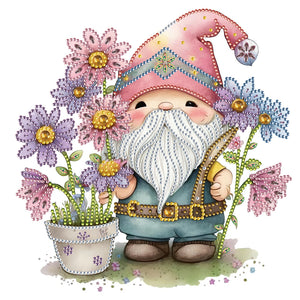 Dwarf Daisy 30*30CM(Canvas) Partial Special Shaped Drill Diamond Painting