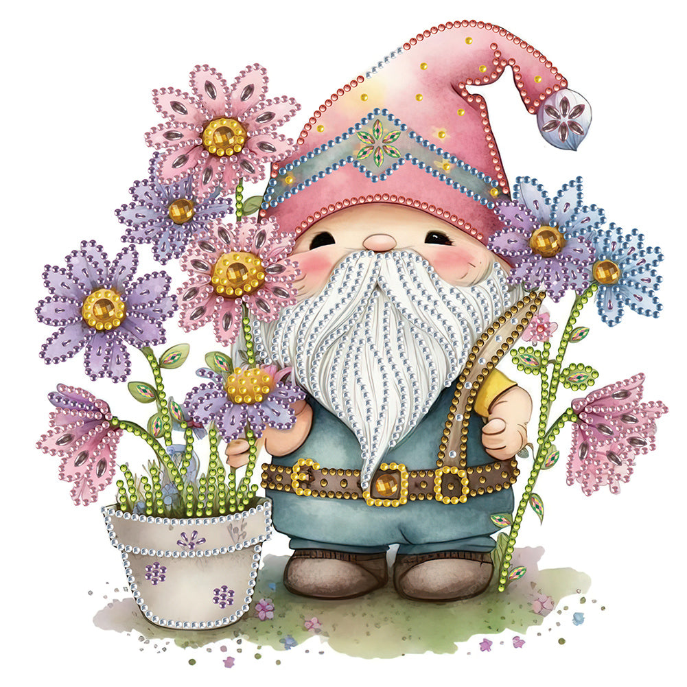 Dwarf Daisy 30*30CM(Canvas) Partial Special Shaped Drill Diamond Painting