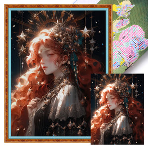 Huancan - Warm Colors Of A Classic Beauty - 40*55CM 11CT 3 Stamped Cross Stitch