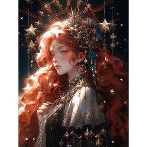 Huancan - Warm Colors Of A Classic Beauty - 40*55CM 11CT 3 Stamped Cross Stitch
