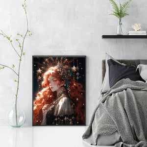 Huancan - Warm Colors Of A Classic Beauty - 40*55CM 11CT 3 Stamped Cross Stitch