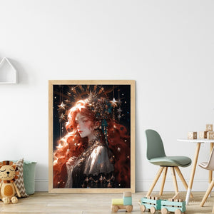 Huancan - Warm Colors Of A Classic Beauty - 40*55CM 11CT 3 Stamped Cross Stitch