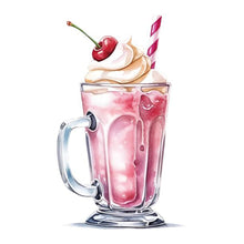 Load image into Gallery viewer, Huancan - Cream Drink - 30*30CM 18CT 2 Stamped Cross Stitch
